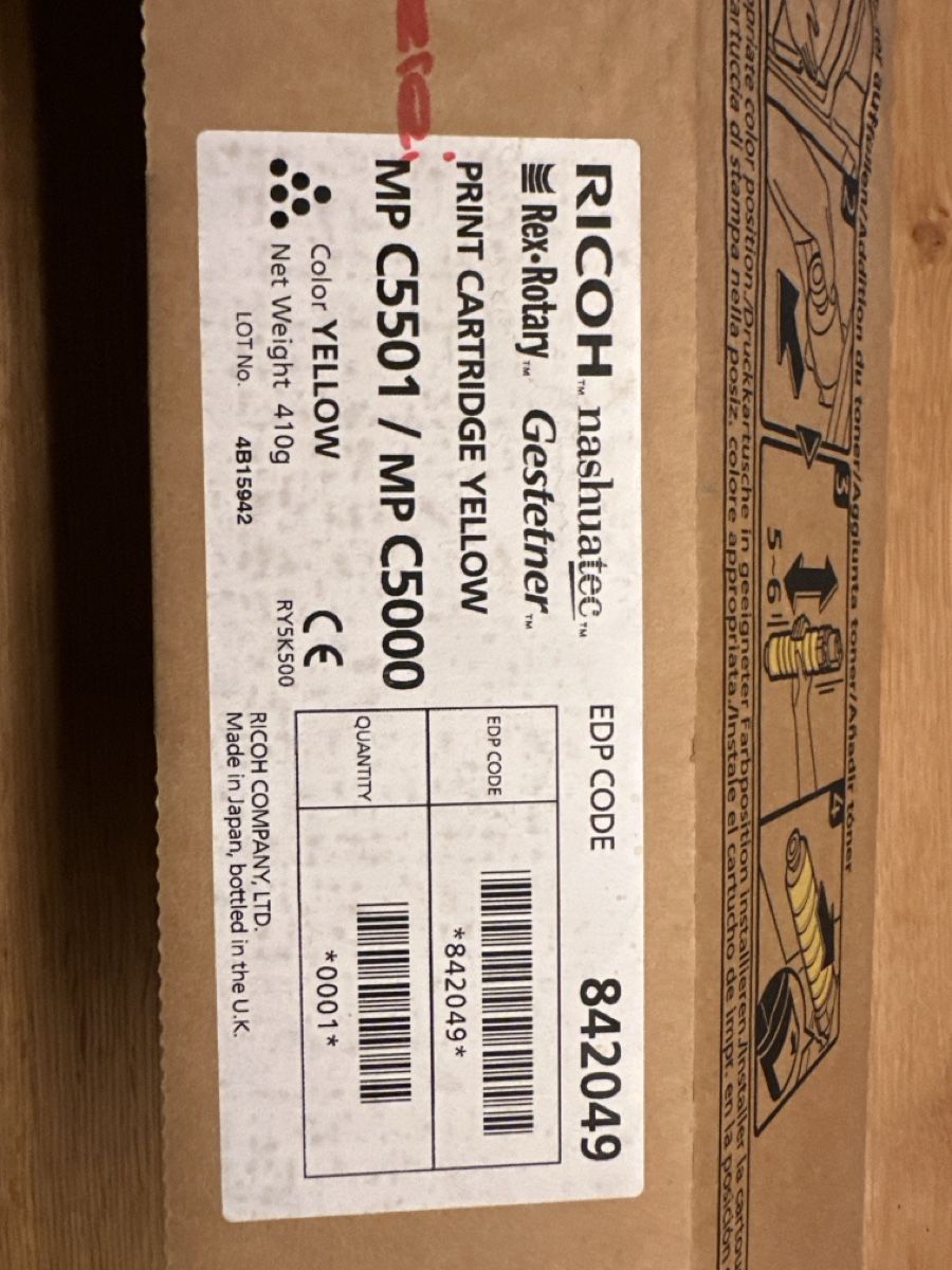 Ricoh Cartucce per stampanti & toner: Toner Yellow – Nuovo e nell'imballaggio originale da Oberwangen b. Bern venduto da Audiofisch