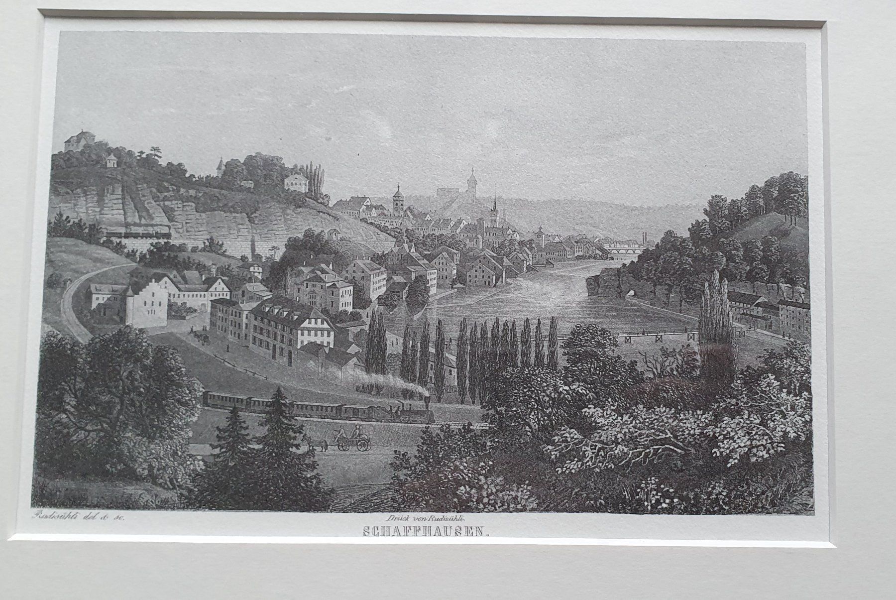 Grafica & Litografie: Bild - Schaffhausen,  Lithographie – Usato da Kreuzlingen venduto da Rschweiz1 1
