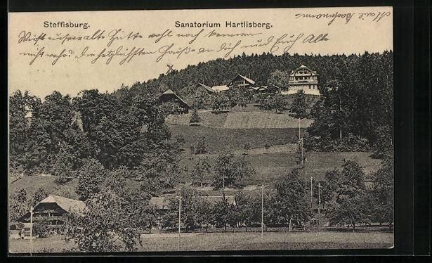 Cartoline postali: AK Steffisburg, Sanatorium Hartlisberg – Usato da Berlin venduto da bartko-reher