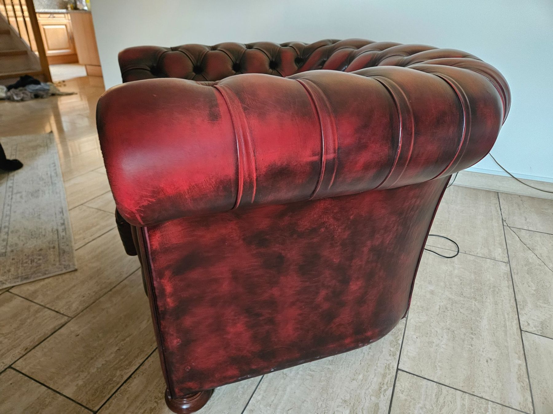Chesterfield Poltrone: Chesterfield Sessel echt leder - made in England – Usato da Zürich venduto da Stee_M 1