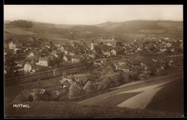 AK Huttwil, Ortsansicht mit Kirche