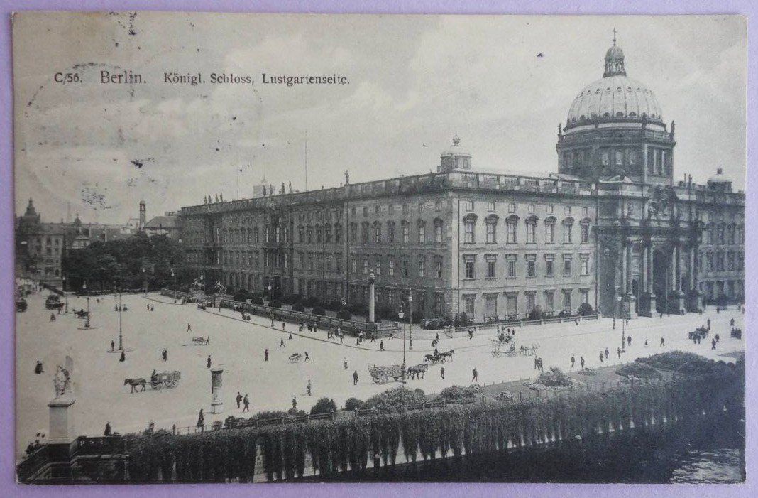 Ansichtskarten: Berlin, Königl. Schloss, Lustgartenseite – Gebraucht aus Fétigny von Billy2miny