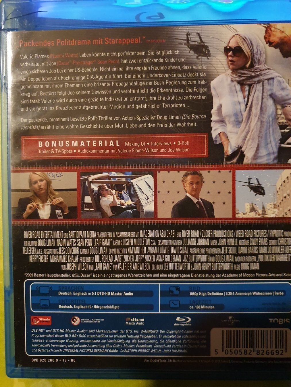 Tous les DVDs: Blu-ray Fairgame Naomi Watts, Sean Penn – D'occasion à Eiken par Lashar 1