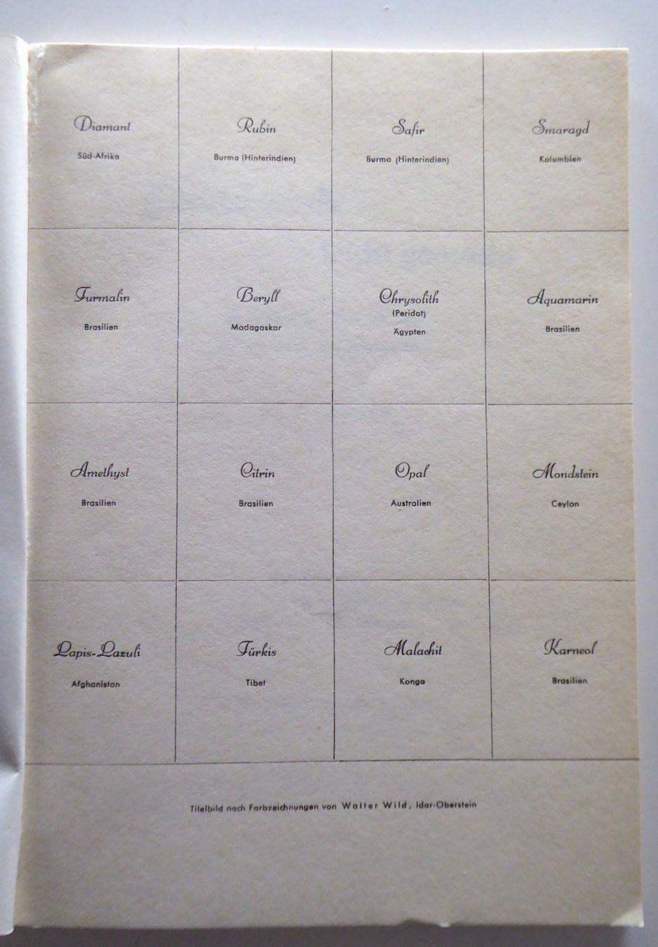 Libri: Edelsteinkunde mit einigen Abbild.: 14x21 cm und 41 Seiten – Usato da Aesch BL venduto da Kauri1 1