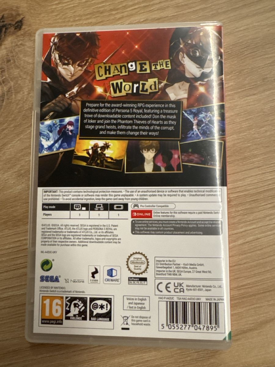 Jeux: Persona 5 Royal Switch  – D'occasion à Ichertswil par EldenLord 2