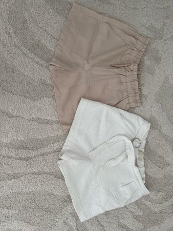 Zara Shorts 2er Set Grösse 164 beige und weiss