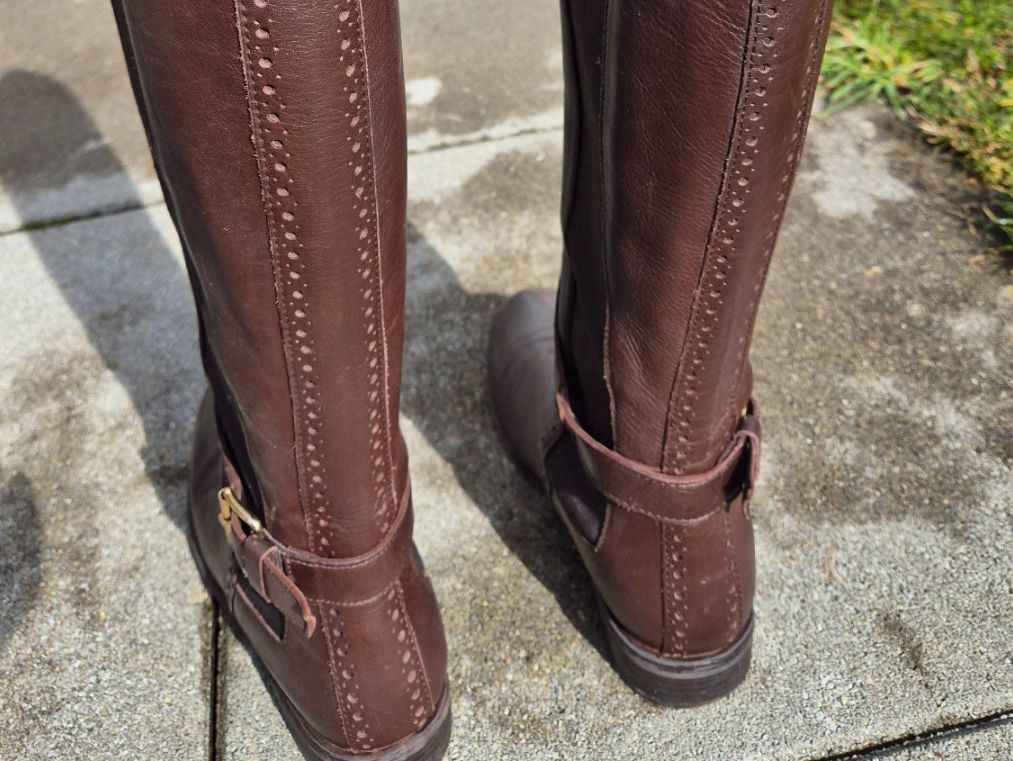 Aldo Damenschuhe: Bottes hautes ALDO marron, taille 36 – Gebraucht aus Les Geneveys-sur-Coffrane von papoute 3