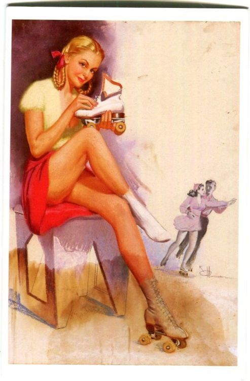 5er-Set Postkarten 'Wiedersehen' – Vintage Pin-Up Design, Für Individualisten