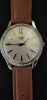 Henry London Damenuhr mit Lederband Vintage Strass