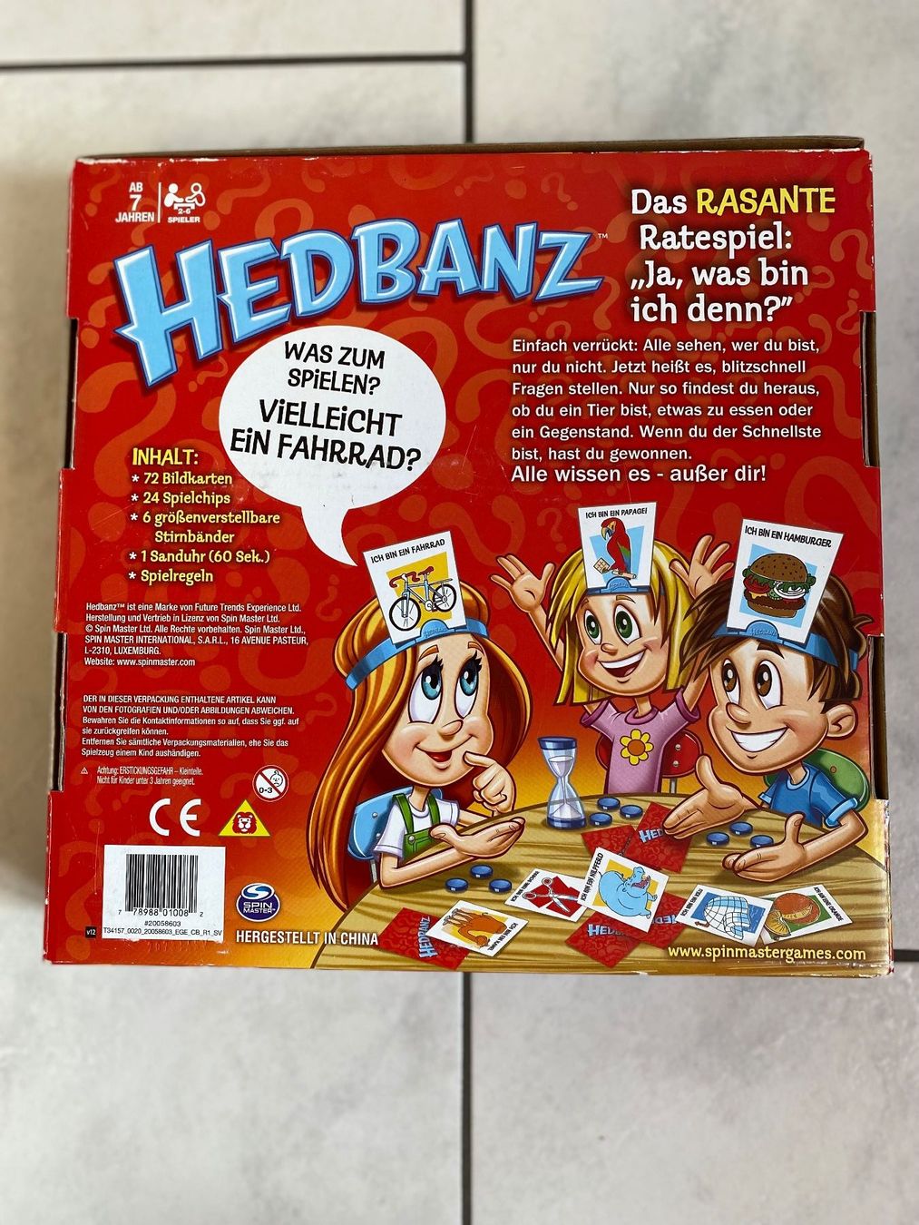 Giochi: Headbanz - Das rasante Ratespiel - SpinMaster – Usato da Eschenbach SG venduto da Sums 1