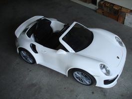 Weisses Porsche Kinderauto,Top Zustand für kleine Raser!