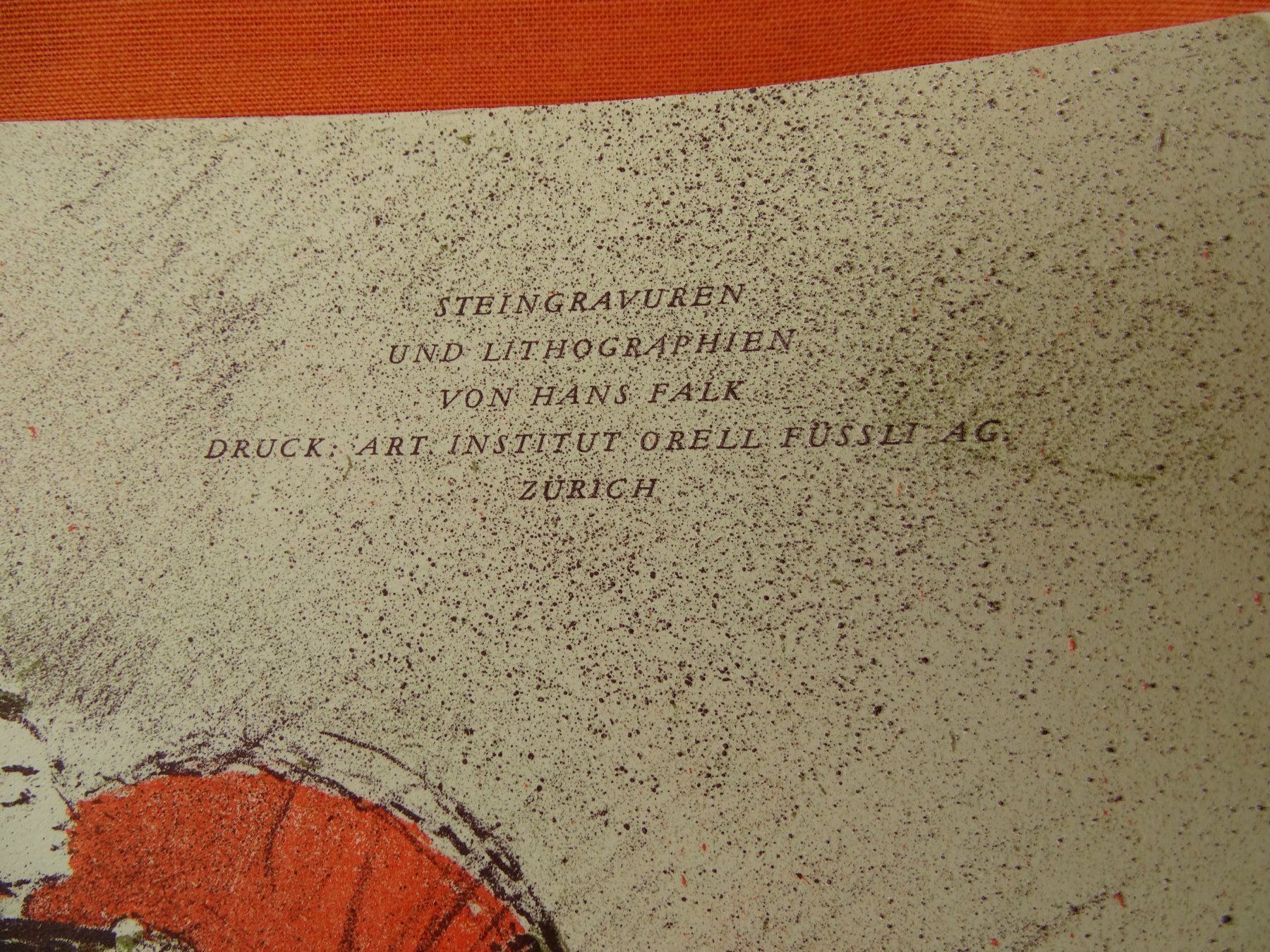 Grafiken & Lithographien: HANS FALK, LITHOS 1949/1950 – Gebraucht aus Grüningen von Kartensammler 6