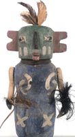 XXL alte Kachina Hopi Indianer Figur Höhe 33 cm