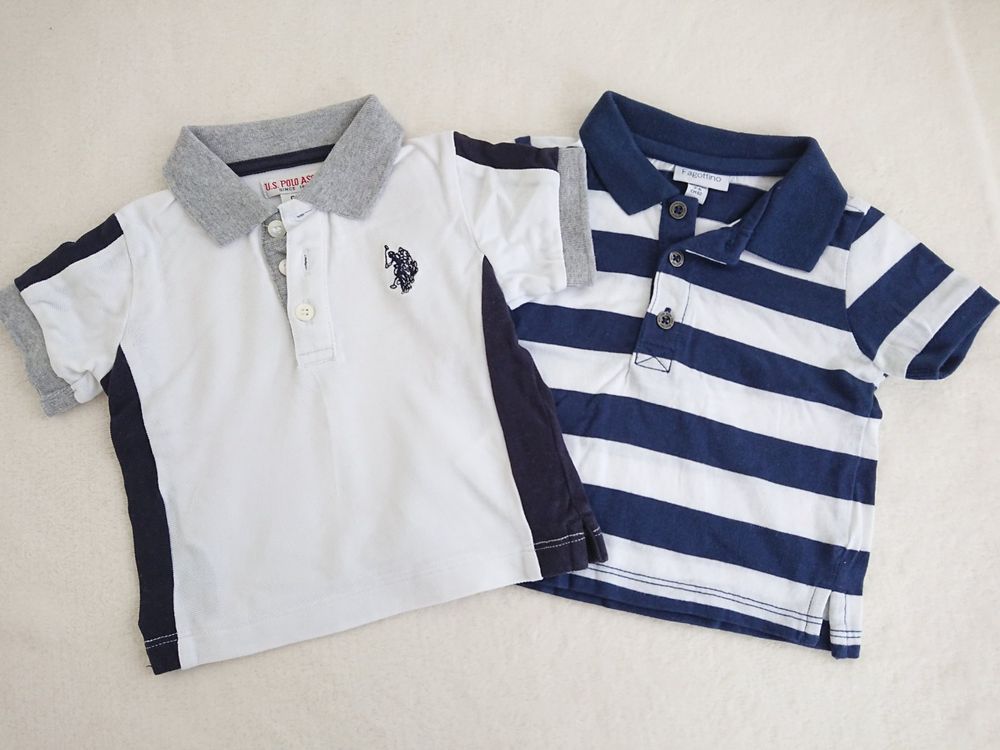 Zwei neuwertige Baby Boy Polo Shirts Gr. 62 100 Baumwolle Kaufen auf