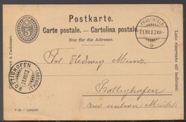 PK 1903 FRAUENFELD  nach  BOTTIGHOFEN