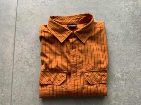 Hemd Jack Wolfskin kariert orange 