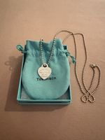 Tiffany&Co. Kugelkette Silber mit Herzanhänger medium