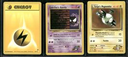 Vintage Pokémon Karte Gym Challenge EN 2000 Lot of 3