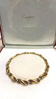 Cartier Collier Arabesque or rose et blanc
