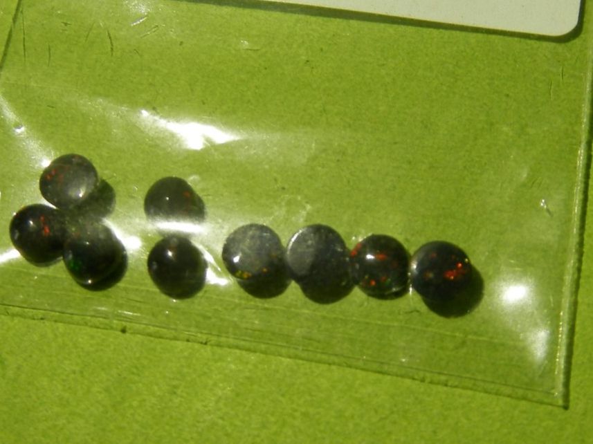 Pietre preziose: LOT 9x Black OPAL 2carat – Nuovo (secondo la descrizione) da Gals venduto da Vivelesencheres 2