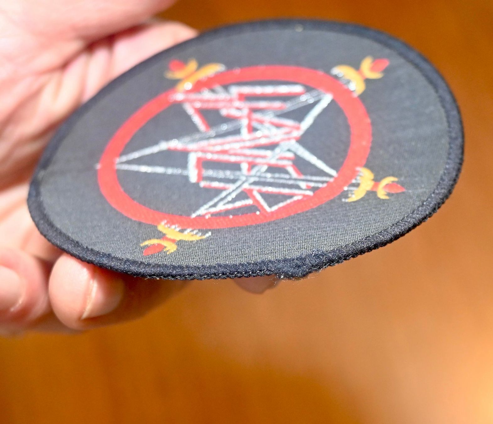 Placchette & Badge: VINTAGE Slayer - Pentagramm Logo  PATCH – Usato da Pfaffhausen venduto da mono_rec 4