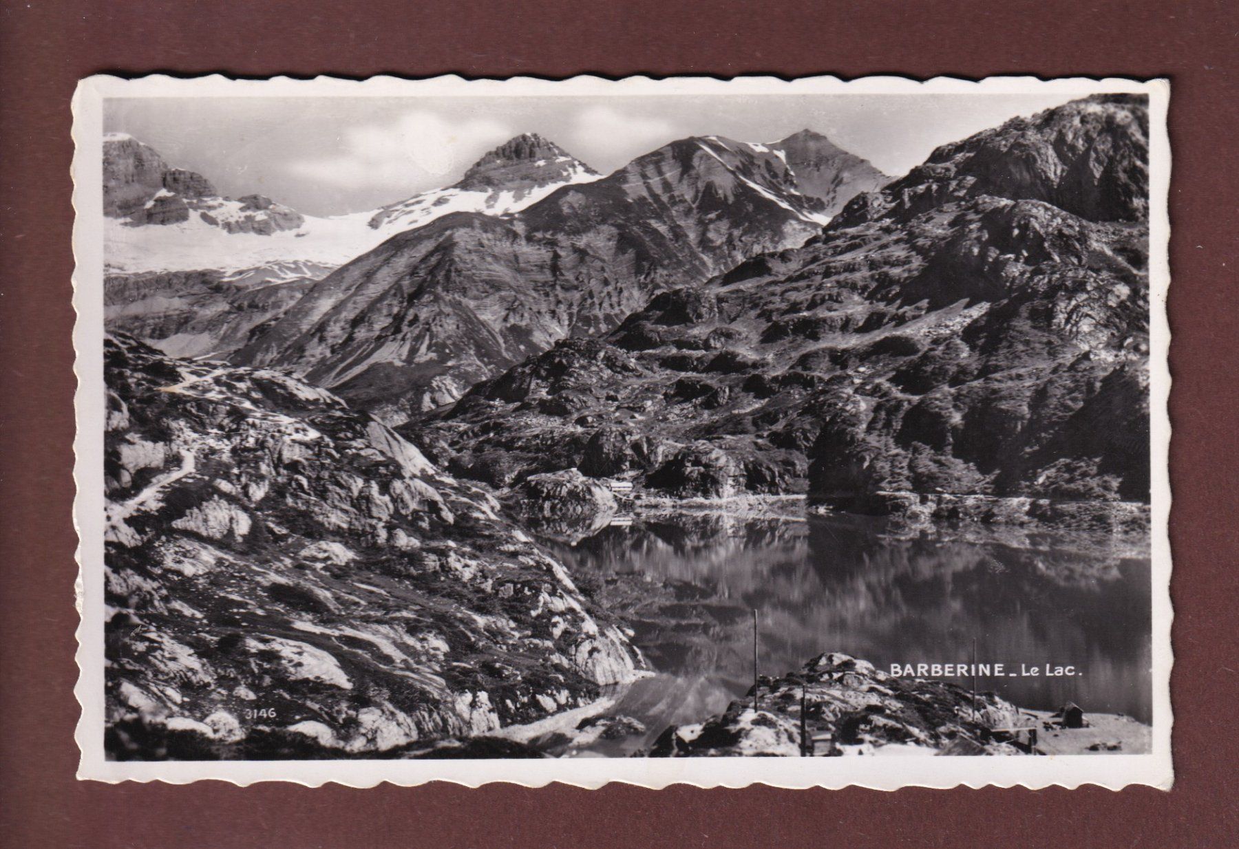 Cartoline postali: BARBERINE - Le Lac – Usato da Pully venduto da nicecards