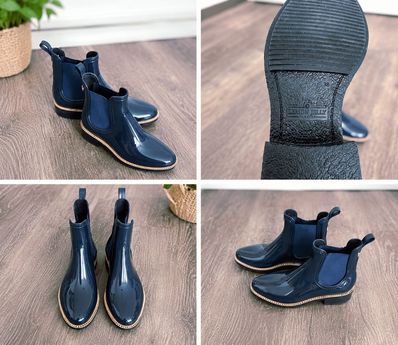 Lemon Jelly Scarpe da donna: Bottes de pluie bleu marine – Nuovo (secondo la descrizione) da Duillier venduto da Stefsy 4