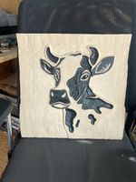 Sculpture sur  bois / Vache 