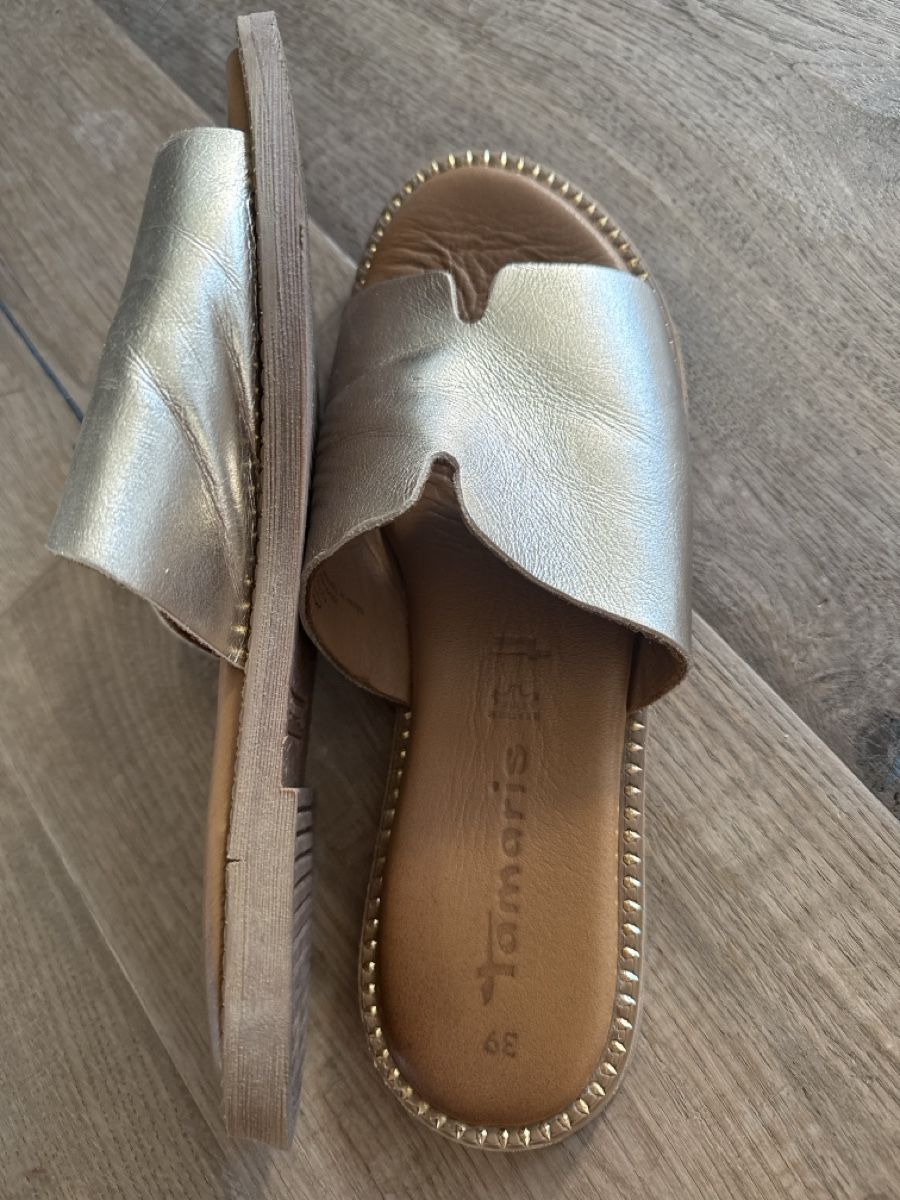 Scarpe da donna: Tamaris Sandalen Gold Grösse 39 – Usato da Jona venduto da Anastasia82 1