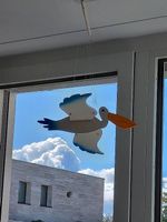 Holzvogel Mobile Deko zum Aufhängen
