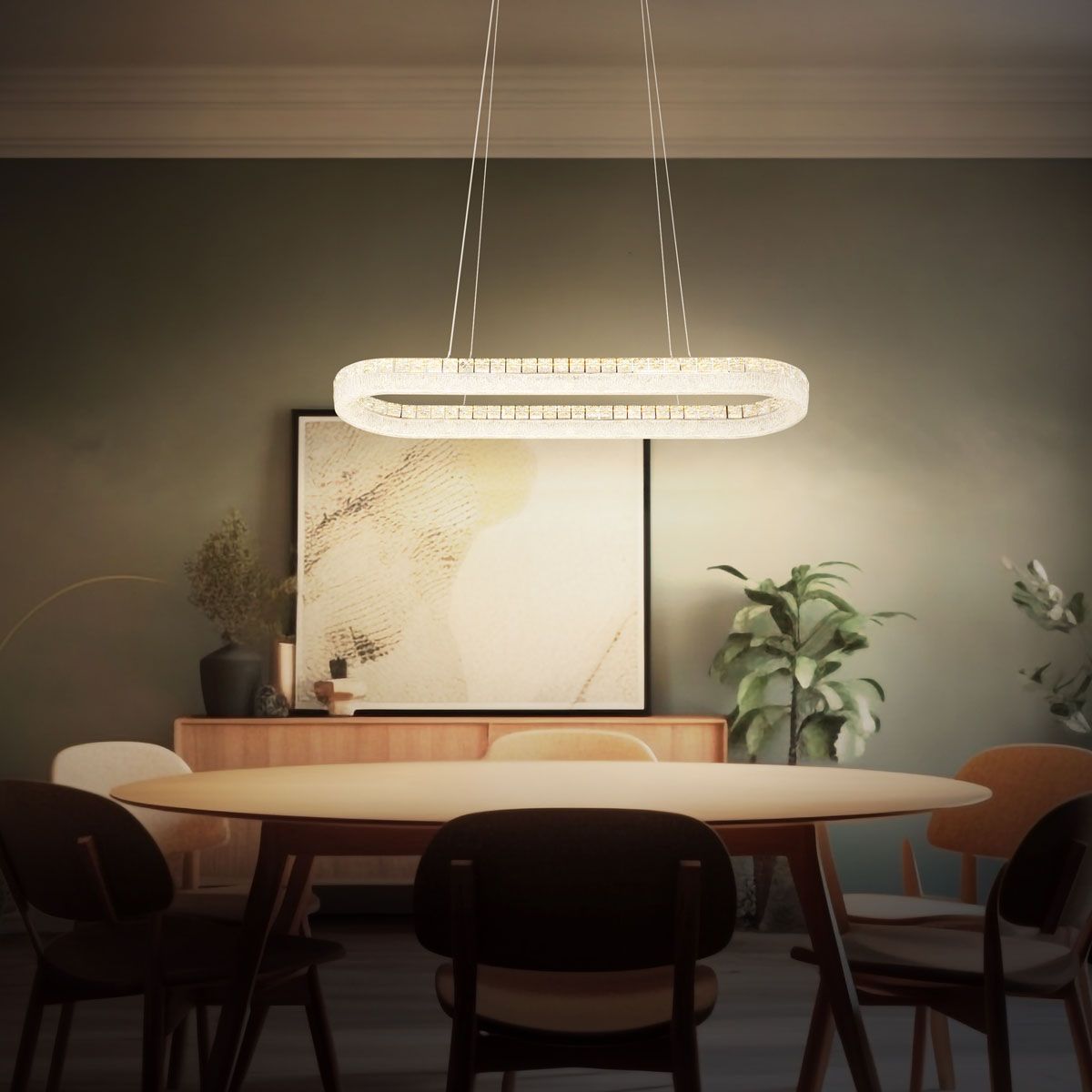 Lampadari & plafoniere: LED Pendelleuchte, CCT, 100 cm x 32 cm – Nuovo (secondo la descrizione) da Kreuzlingen venduto da Smart-Light 2
