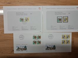 Briefmarkencouvert Helvetia Dauermarke 1992