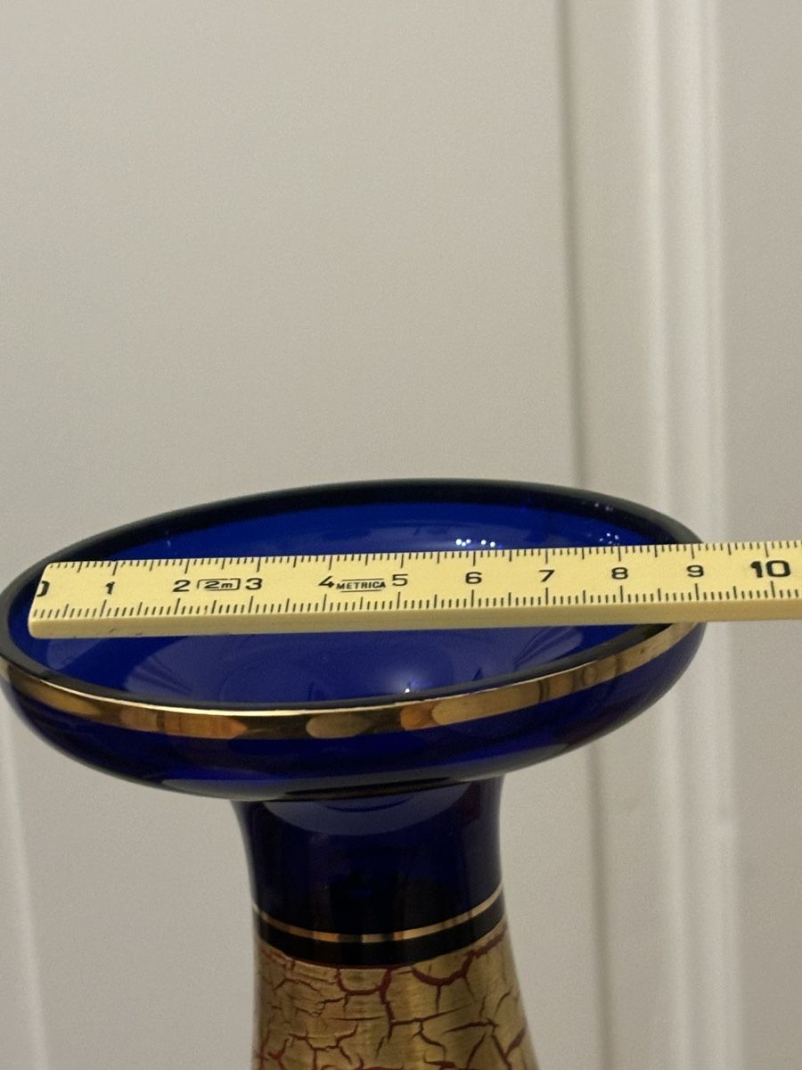Portacandele: Bougeoir vintage Barthmann bleu et or – Usato da Genève venduto da ati_tj8f 4