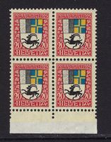 Pro Juventute 1925 4er-Block ⊞ postfrisch ** J35 Kat. 8.-