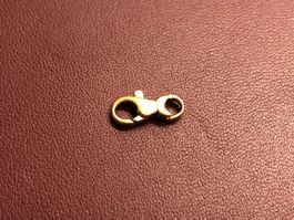 Karabiner Schliesse aus 18 Karat Gelbgold Au 750