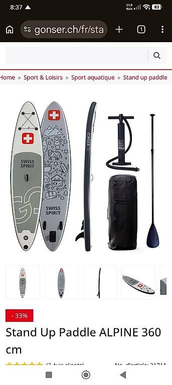 Schlauchboote, Kajaks & Kanus: Stand up paddle sup 360 – Gebraucht aus Montreux von rao_r66l 1
