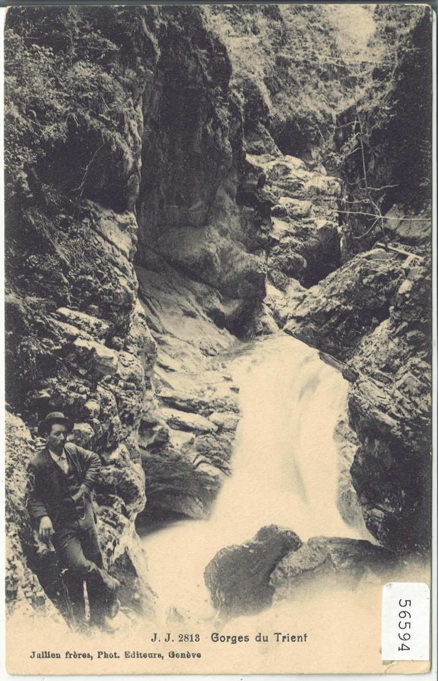 Ansichtskarten: Vernayaz - Gorges du Trient - animee – Gebraucht aus Ettingen von Kartenplanet