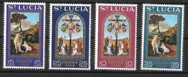 St. Lucia Serie 223 - 226 Ostern Gemälde ** 25.3.1968