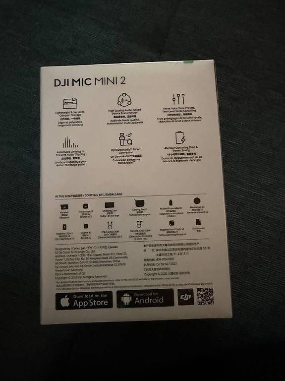 Microfoni: DJI Mic Mini 2 2 TX + 1 RX + Charging Case Microphone – Usato da Choëx venduto da Damicool 1