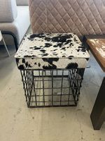 Polsterhocker Le Tabouret weiss-schwarz