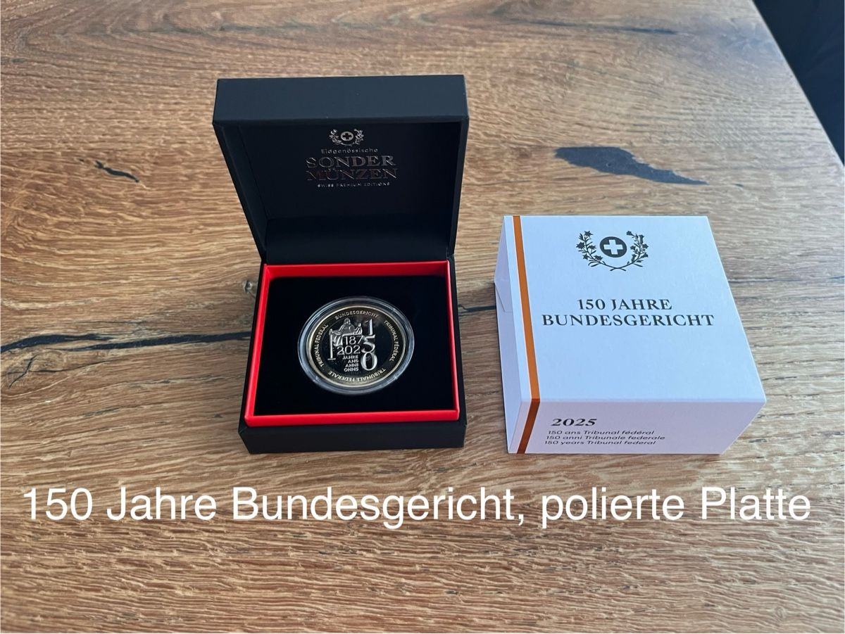 Alle Münzen: 150 Jahre Bundesgericht, polierte Platte – Neu und originalverpackt aus Wolhusen von Sss06 1
