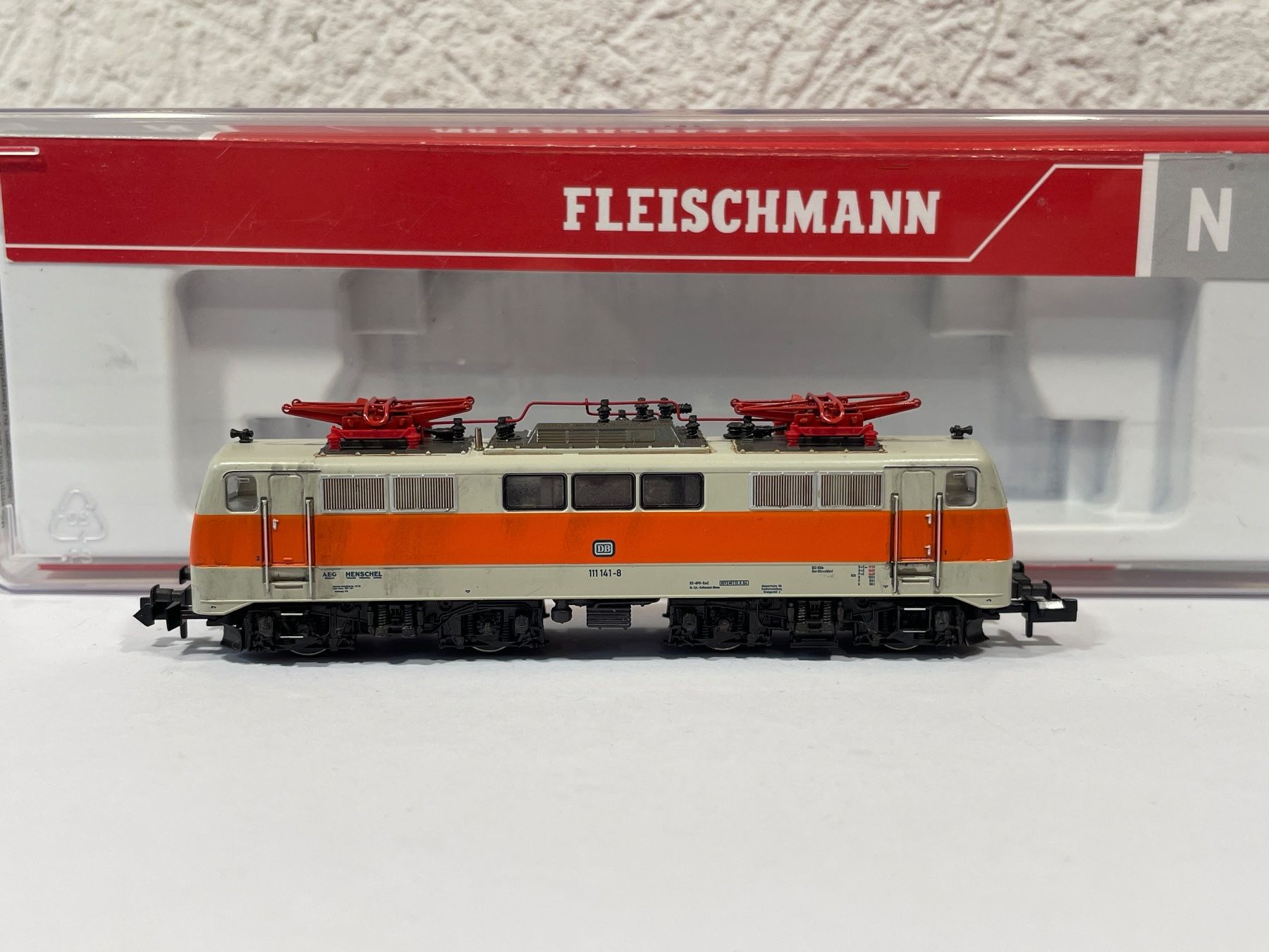 Fleischmann Modellini di ferrovie: Fleischmann 734607 DB BR 111 E-Lok , gealtert, Spur N – Usato da Wilderswil venduto da Modellbahn-Shop-Moll 2