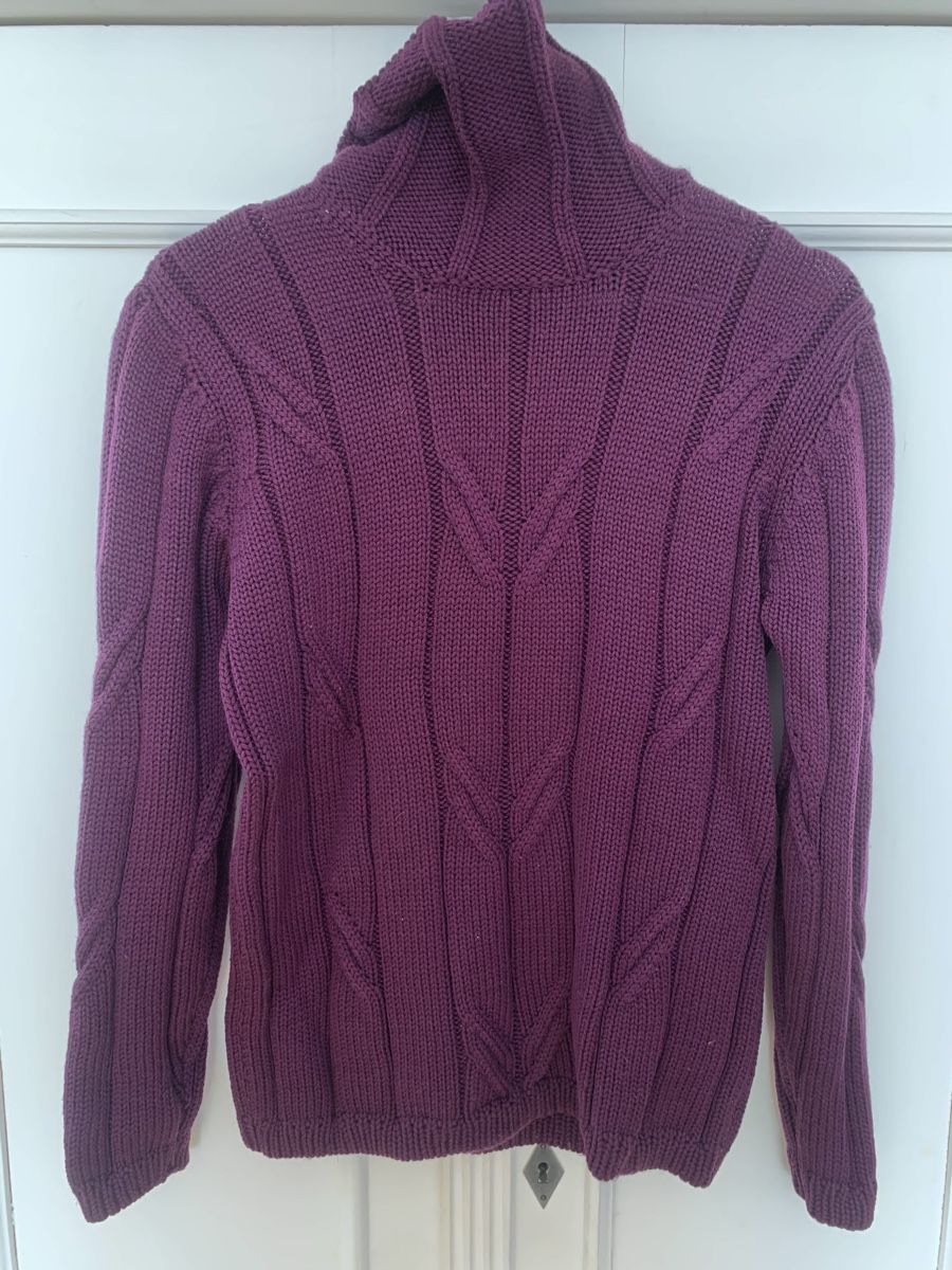 Maglioni & Felpe: Vintage Sportive Strickpullover Lila Rollkragen – Usato da Zürich venduto da MK124 1