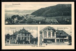 AK Kehrsatz, Blumenhof und Restaurant Hirschen mit Gesamtans