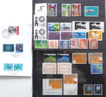 Werbemarken gestempelt sowie Dienstmarken postfrisch