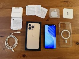 Apple iPhone 13 Pro Gold 128GB Komplettset mit OVP