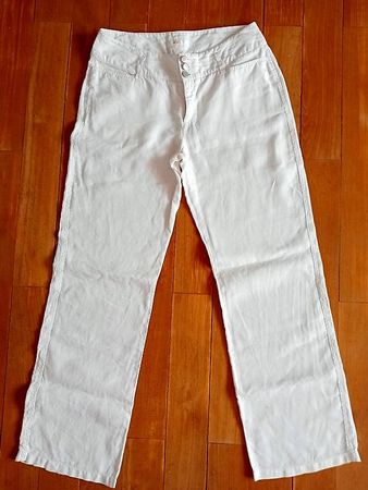 Leinenhose weiss von MAC