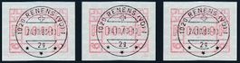 ATM 5II Satz 40 / 70 / 80 Vollstempel