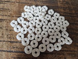 lego 4032 lot de 50 pièces White Plate, Round 2 x 2