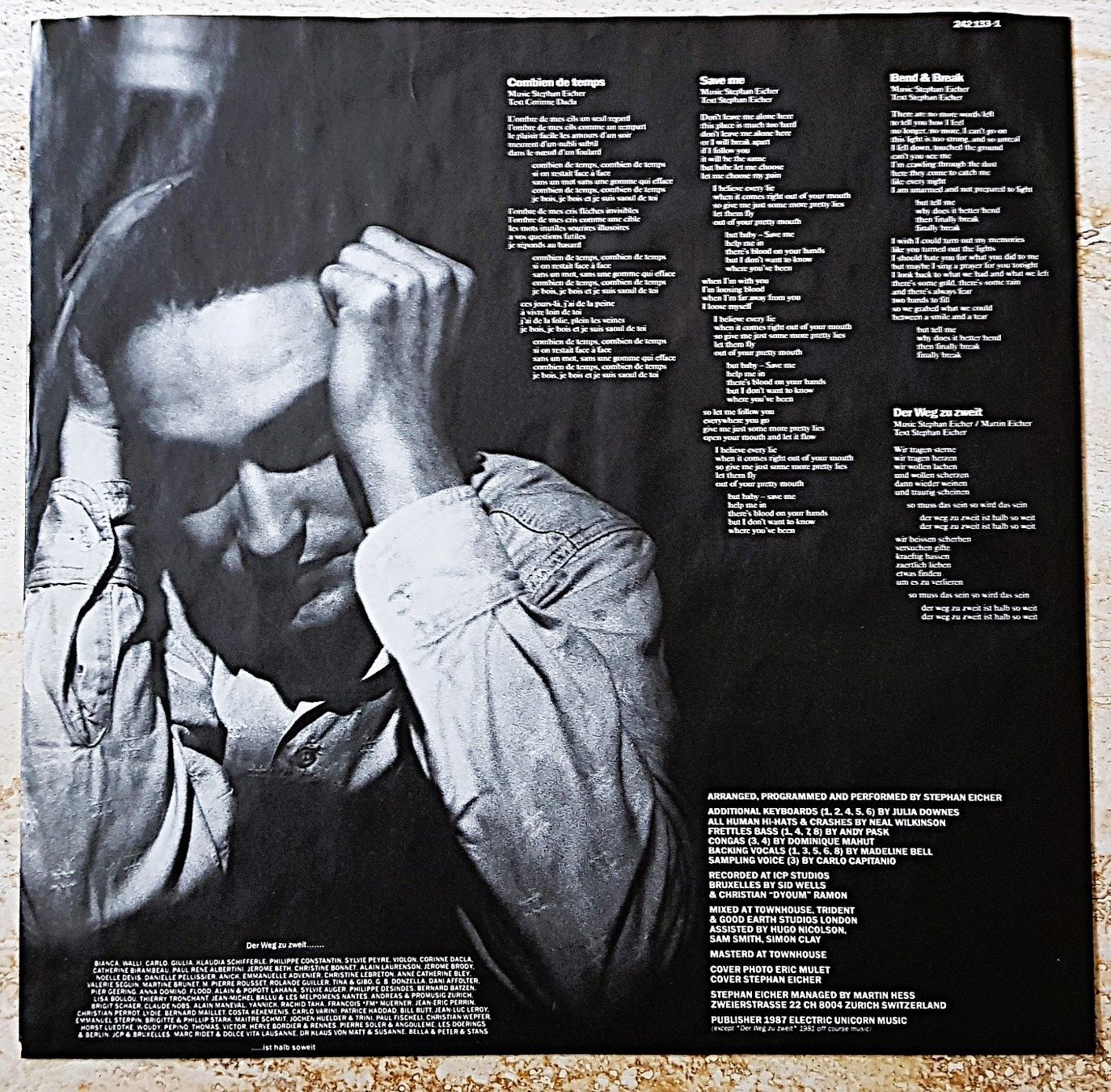 Dischi in vinile: LP Stephan Eicher "Silence" 1987 – Usato da Winterthur venduto da Joschko 4